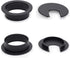 12 Pack 2 Inch Black Desk Grommet Kit Wire Cable Hole Cover Organizer Plastic Cover for Office Cord Management (Black)...