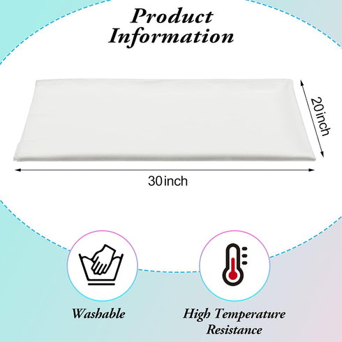 Tegeme 2 Pieces Ironing Press Cloth Silk Organza Pressing Cloth for Ironing 20 x 30 Inch Fabric Press Cloth for Sewing and Ironing Iron Fabric Pro...