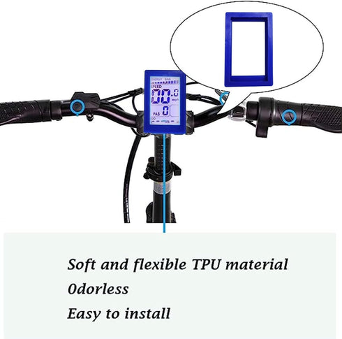 2Pcs Blue Protective Edge Guard for M5 Lectric XP Display, Soft Protective Cover Lectric Bike Display Cover for M5 Lectric XP Display...