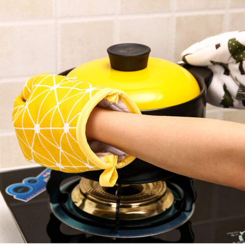 Oven Mitts and Potholders BBQ Gloves-Oven Mitts and Pot Holders with Recycled Infill Silicone Non-Slip Cooking Gloves for Cooking Baking Grilling ...