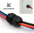 12 Pcs 3/4" Black NPT Cable Glands IP68 Waterproof Connectors for Electrical Box Nylon Cord Grip Strain Relief...