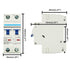 2 Pole DC Miniature Circuit Breaker, 500V 40 Amp DC Breaker Solar Disconnect Switch C40 for Solar Panel PV System...