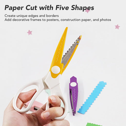 TOPINCN Scrapbook Scissors Craft Scissors Decorative Edge, Crafting Scissors for Teacher Student Supplies Scissors Cutting Tools...