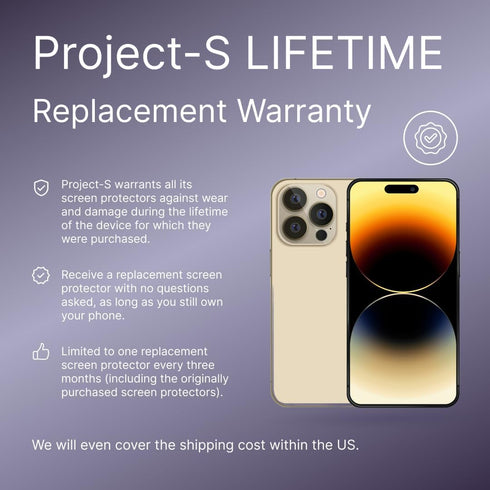 GLASS Screen Protector for iPhone 14 Family w/LIFETIME Replacement Warranty -- 3x Screen Protectors (2x 6.7, 1x 6.1) + 3x Lens Protectors (2x Trip...