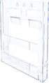 Deflecto Lit Loc Interlocking Magazine Holder, Clear, 11-1/4" x 9” x 1-1/4" (772001)...