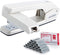 Deli/EZWORK Swing-Arm Swivel Stapler, 25 Sheets Capacity, 360 Degree Rotate Desk Staplers with 1000 Staples for Booklet or Book Binding, White...