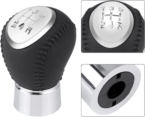 Qiilu Shifter Knobs, Gear Shift Knob, Shift Knob 5 Speed, Fit for Mazda 3 5 6 323 626 RX8, Black...