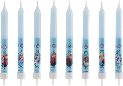Set of 3D Frozen for Children's Cakes-8 Decorative Birthday Candle, Wax, Multicoloured, Standard Size...