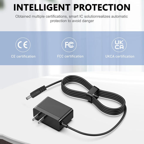 Cordless Vacuum Cleaner Charger Compatible with Voweek VW-VC08/VW-VC07, Iwoly C150, Greenote GSC50/GSC40, Wlupel Hero 8, Vactidy V8, GeeMo G201 Re...