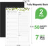 Joyberg 2 PCS Weekly Meal Planner Magnetic for Fridge 8.3x5.5”, Undated Weekly Meal Planner and Grocery List Tearable Shopping List, Magnetic Menu...