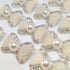 12PCS Luxury Pearl Rhinestone Bow Design Buttons Fashion Metal Buttons for Sewing Clothing DIY Decor (1.26" ×0.78")...