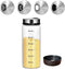10 oz Salt and Pepper Shakers with Adjustable Outlet Holes Clear Glass Shaker Bottles Spice Seasoning Cans for Kitchen Decor Home Restaurant BBQ C...