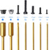 Titanium RC Hex Bits Set 1.5/2.0/2.5/3.0mm Allen Wrench Keys M4 Lock Nuts Driver, Phillips Bit for RC Hex Head Screws Compatible with 1/4" Drive D...