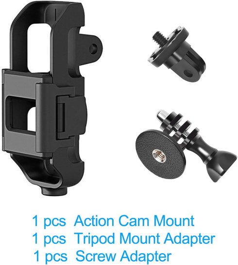 3 in 1 Tripod and Action GoPro Mount Stand Bracket for DJI Osmo Pocket for DJI Pocket 2, Action Cam Mount with Tripod Mount and Screw, for DJI Osm...