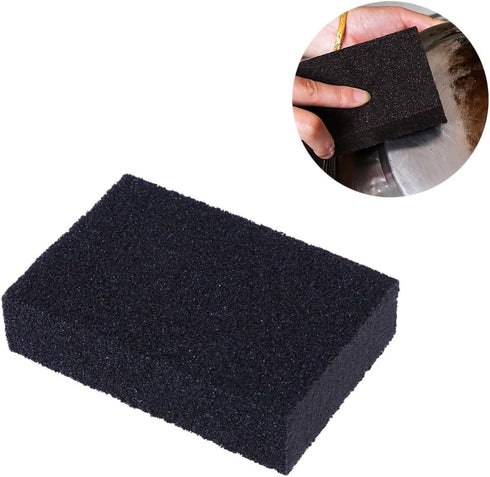 Sponge 5Pcs Carborundum Sponge, Non- Scratch Emery Brush Kitchen Scrubber Pot Cleaner for Home Restaurant Hotel (Black) Bowl Dish Washing Cleaning...
