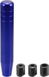 Gear Shifter Knob Kit, 18cm Car Shift Lever Knob Universal for Automatic and Manual Vehicle Durable Aluminum Alloy Blue with 3 Adapter...