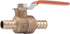 SharkBite 1/2 Inch Crimp Ball Valve, Brass Plumbing Fitting, PEX Pipe, PE-RT, 22461LFA...