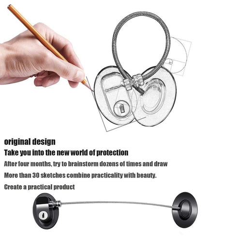 6 Pack Refrigerator Locks with 12 Keys,Child Safety Fridge Lock,Refrigerator Lock Combination,Mini Fridge,File Drawer,Toilet Seat Lock with Strong...
