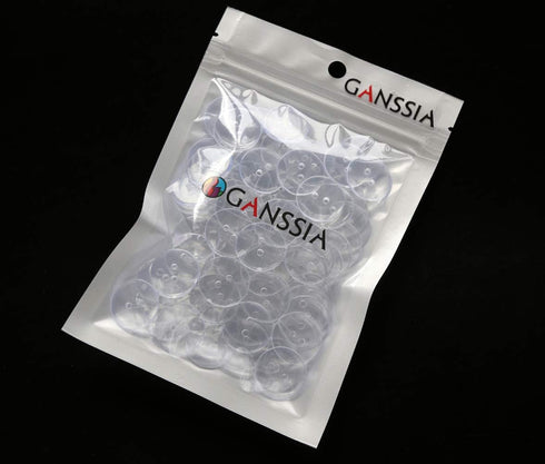 GANSSIA 20mm(13/16 Inch) Resin Clear Buttons with 2 Holes,Transparent Button for Shirt Sewing Scrapbooking DIY Project,Pack of 100pcs...