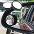 Ampper 2" Round Blind Spot Mirror, 360 Degree Adjustabe HD Glass and ABS Housing Convex Round Stick-On Mirror for Car (Black, Pack of 2)...