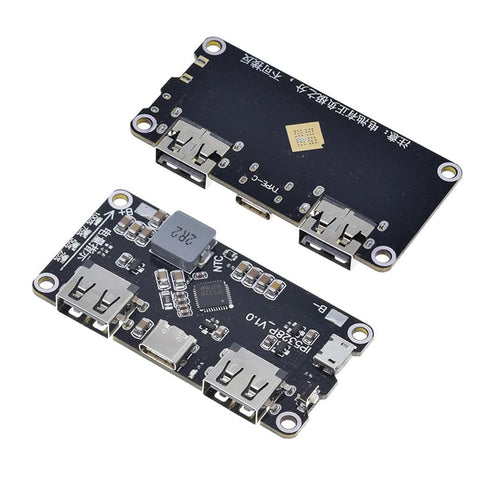 HiLetgo 2pcs IP5328P Dual USB Battery Fast Charge Module Bi-Directional 18W Fast Charging 3.7V to 5V 9V 12V Step Up Power Bank Board QC3.0 FCP AFC...