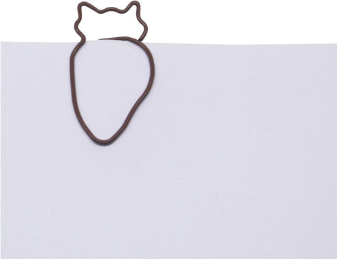 100 Count Owl Shaped Paper Clips Great for Paper Clip Collectors or Office Gift - Comes in Round Tin with Lid and Gift Box (Brown)...