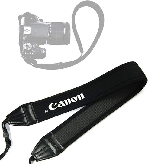Fotasy Anti-Slip Elastic Neoprene Neck Strap for Canon 6D 5D IV III II 7D II 80D 70D 60D 3000D 1500D 1300D 1200D 1100D 1000D 760D 750D 700D 650D 6...