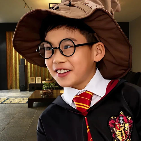 Unique Authentic Black Harry Potter Glasses - Pack of 4 - Magical Cosplay & Enchanting Style - Perfect for Costume Parties...