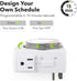 HBN Indoor Timers for Lamps,24 Hour Plug-in Mechanical Indoor Timer for Electrical Outlets,Dual Outlets,15 Minute Intervals,Light Timer for Indoor...