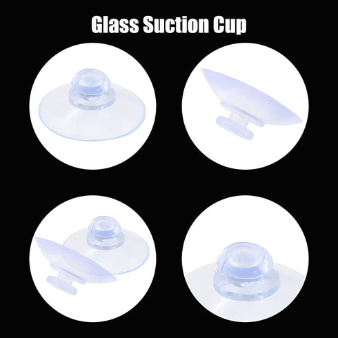 30 Pack Glass Table Suction Cups 30mm Rubber Suction Cup Hangers Without Hooks, Anti-Collision Suction Cups Transparent Suckers, Clear Plastic Suc...