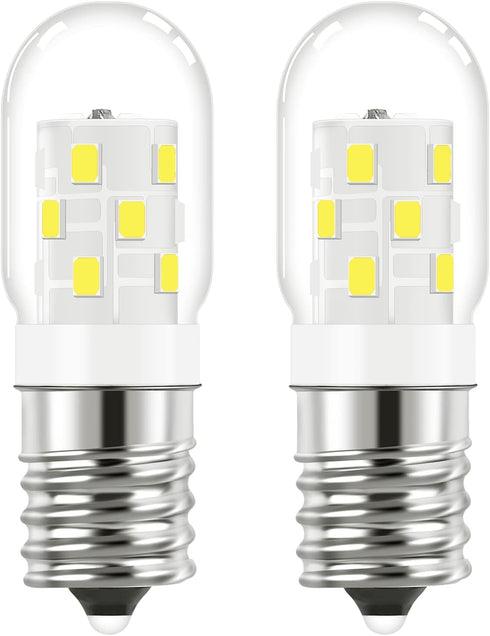 LED Microwave Light Bulbs Over Stove Appliance 3W Replacement for 40W Halogen Bulb for Refrigerator, Range Hood E17 Intermediate Base,No Flicker,D...