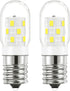 LED Microwave Light Bulbs Over Stove Appliance 3W Replacement for 40W Halogen Bulb for Refrigerator, Range Hood E17 Intermediate Base,No Flicker,D...