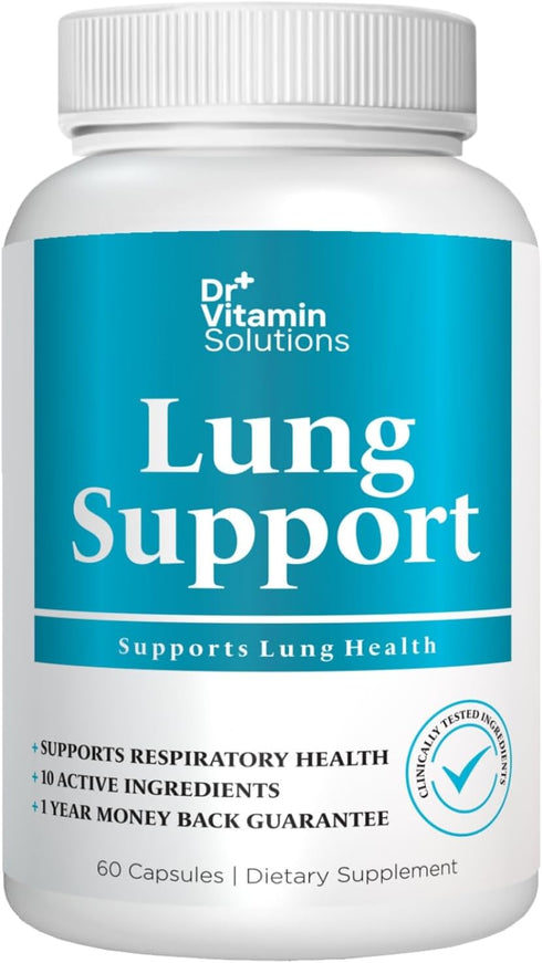 Lung Revive: Advanced Respiratory Support with Butterbur, Quercetin, & Vitamin C - Enhanced Breathing & Lung Detox Formula, Doctor-Developed, 60 C...