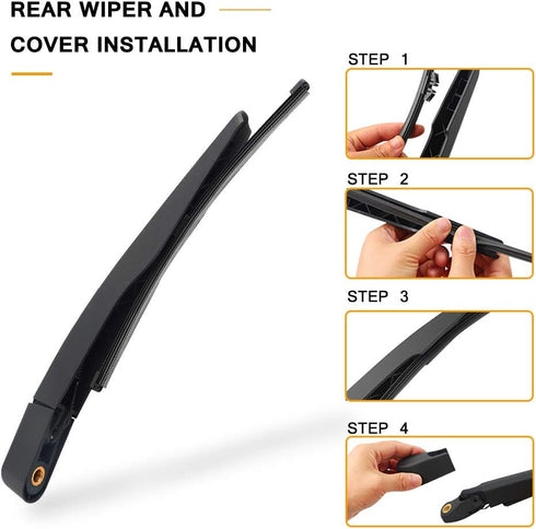 Rear Wiper Arm Blade Replacement for Ford Explorer 2011-2023,Escape 2013-2023,2015-2019 Lincoln MKX Back Windshield Wiper Blade Arm Set -Original ...