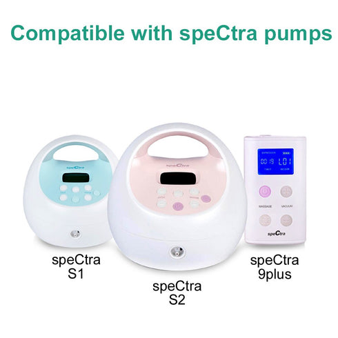 Maymom Backflow Protector Compatible with Spectra S2 S1, 9 Plus Breastpumps with Bonus Flange Adapters. Replacement Spectra Pump Parts Backflow Pr...