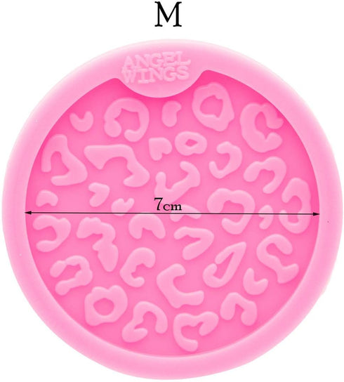 2PCS DIY Round Coaster Silicone Mold for Epoxy Resin Casting Molds Resin Coaster Mold Diameter 7cm/2.76 inch, Molds for Casting, Home Decoration...
