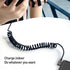 AICase 90 Degree Coiled Charging Cable,Right Angle Design Gaming LED Cord 6ft/1.8m Elastic Nylon Cable,Charge and Sync for Phone XS/XS Max/XR/Phon...