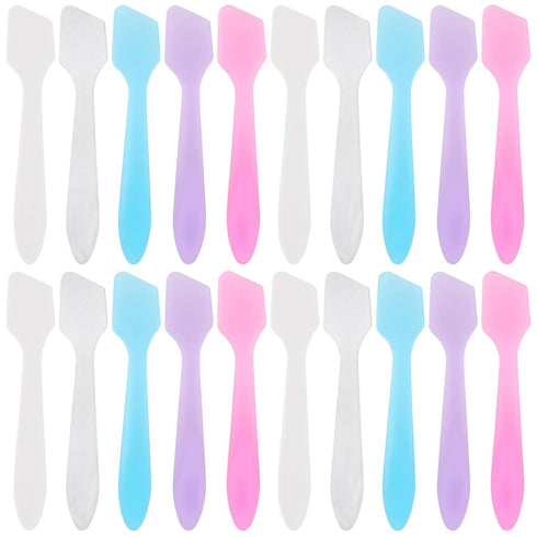 Tbestmax 300 PCS Mini Cosmetic Spatulas 3.2" x 0.6" Disposable Makeup Spatulas Plastic Spatulas Facial Creams Skin Care Spatulas Multicolor...