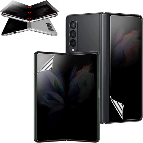 For Samsung Galaxy Z Fold 4 5G Privacy Screen Protector Anti-Peeping Nano Soft Film Outer Screen+Inner Screen Anti-Peeping Soft film Anti-Spy Prot...