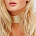 Sethain Boho Sequin Choker Necklace Gold Shiny Sequins Short Chain Party Necklace Jewelry Accessories for Women and Girls...