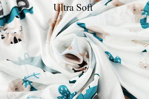 Changing Pad Cover Set 3 Pack Jersey Knit Ultra Soft for Baby Boys Girls Elephant Tiger/Fox/Grey...