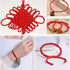 1.5 mm Nylon Satin Cord Beading Braided Thread String for Macrame Bracelets Chinese Knotting,Necklaces,Jewelry Making 109 Yards (Red)...