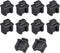 uxcell 10pcs SFP Silicone Protectors Cap Port Cover Anti Dust 14mmx12mmx17mm Black...