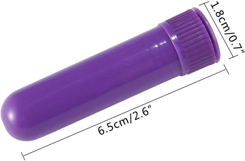 12 Set Essential Oil Inhaler, Refillable Nasal Inhaler Blanks with Unscented Wicks, Assorted Colors...