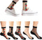 5 Pairs Womens Sheer Socks Sheer Socks Women Ankle Vintage Flower Lace Mesh Crystal Glass Socks for Women...