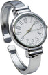 Silver Metal Band Slim Case Women's Bangle Cuff Watch...