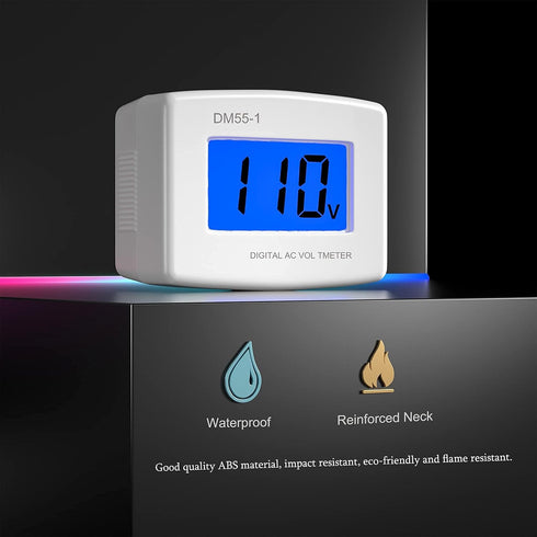 Plug in Voltage Meter, Eversame AC 80-300V LCD Digital RV Voltage Meter, AC 110 220V voltage Panel Power Volt Test Monitor Gauge Meter for Househo...
