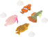 4Pcs Artificial Silicone Tropical Fish, Aquarium Artificial Fishes Glowing Effect Moving Fish Silicone Floating Fishes for Fish Decoration...