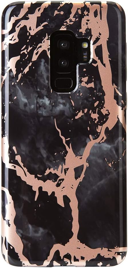VELVET CAVIAR Compatible with Samsung Galaxy S9 Plus Case for Girls & Women - Cute Protective Phone Cases (Black Marble Rose Gold)...