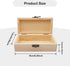 itechpanda Unfinished Wooden Box Unpainted Gift Wood Boxes with Hinged Lid Blank Natural Pine Box for Home Crafts DIY Art Storage Jewelry...